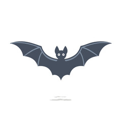 Cute cartoon bat halloween night flying creature