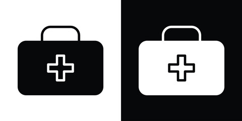 Doctor bag icon collection. line stroke icon. EPS 10