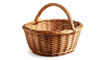 Obraz premium empty wicker basket