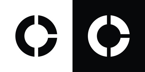Donut chart icon collection. line stroke icon. EPS 10