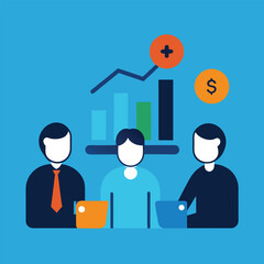 projected financial data presentation in professional business meeting