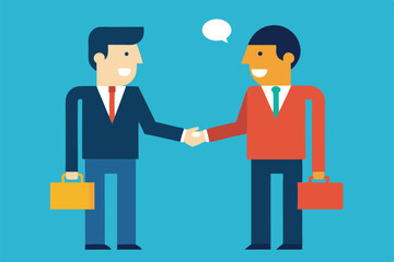 Obraz premium Business handshake during negotiation for partnership agreement 