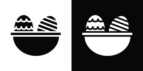 Easter eggs icon collection. line stroke icon. EPS 10