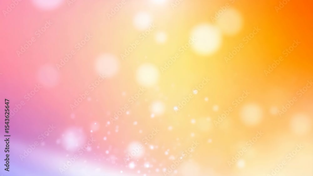 Poster colorful abstract light bokeh gradient with sparkling particles for backgrounds
