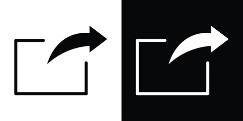 Export icon collection. line stroke icon. EPS 10