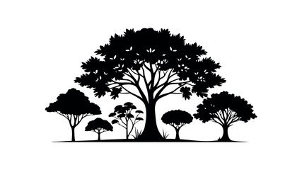 Tree silhouette collection