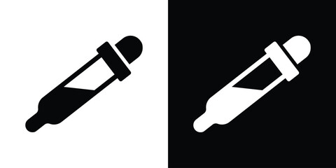 Eye dropper icon collection. line stroke icon. EPS 10