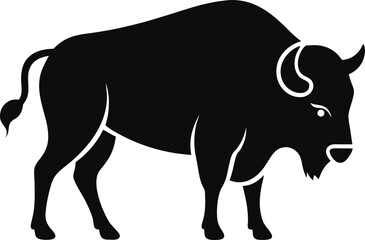 silhouette of a cow