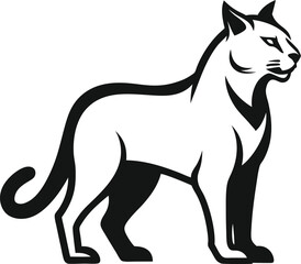 vector illustration of a black Tiger