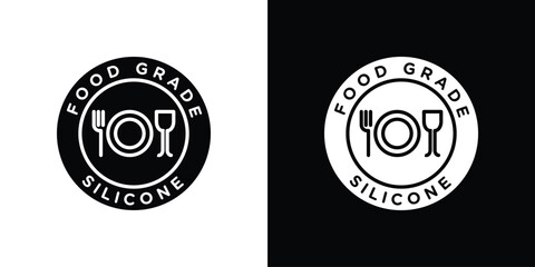 Food grade silicon icon collection. line stroke icon. EPS 10