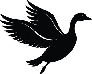 vector illustration of a duck