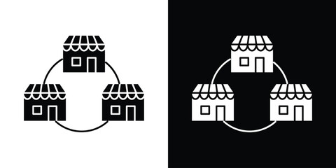 Franchise icon collection. line stroke icon. EPS 10