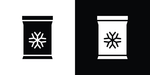 Frozen food bag icon collection. line stroke icon. EPS 10