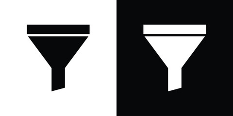 Funnel icon collection. line stroke icon. EPS 10