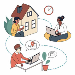 real estate business people