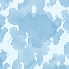 Watercolor Splatter Texture in Soft Blue Hues