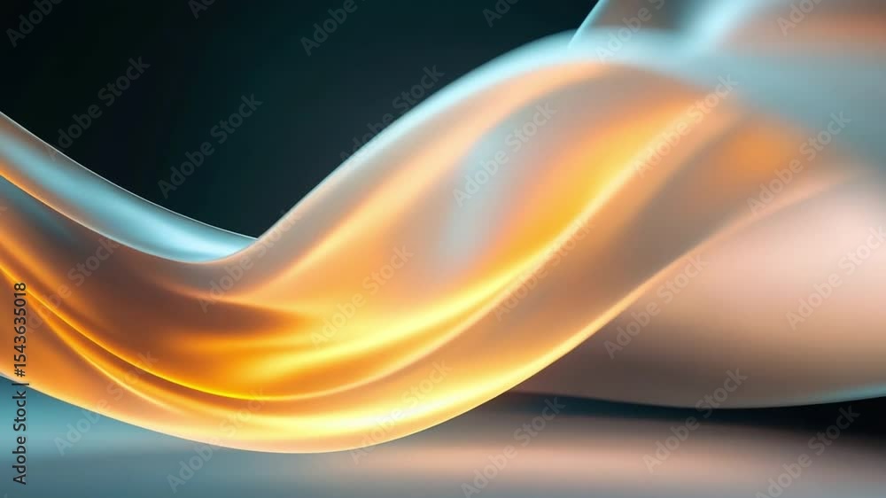 Poster Abstract Energy Flows: A captivating and ethereal display of swirling, fluid shapes, showcasing the dynamic energy of flowing lines in harmonious motion. 