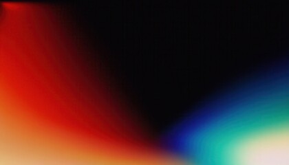  vibrant abstract gradient with fiery red and cool cyan light blending into deep black, ideal for digital wallpaper, branding background, or modern web design