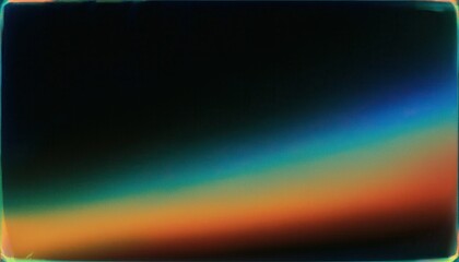  vintage film gradient texture with dark center and vibrant orange to blue vignette edges, ideal for retro web design, abstract print, branding, or photo overlay effect