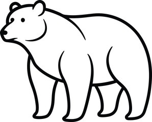 vector illustration of a bear