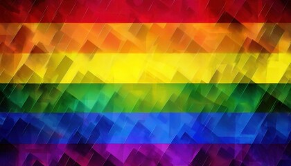  3d pixelated rainbow pride flag with cube texture and dotted halftone effect, vibrant lgbtq visual for modern web layout, digital poster, or inclusive branding design