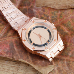 close up view of wrist watch smartwatch 