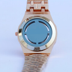 close up view of wrist watch smartwatch 