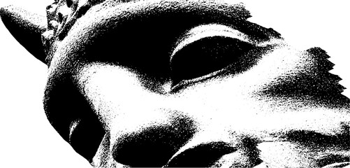 Gothic gargoyle silhouette art with high contrast design for architecture themes