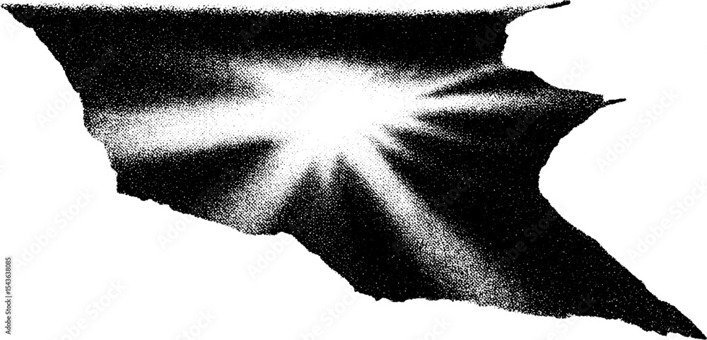 Poster dynamic halftone burst in black and white for high-contrast abstract designs
