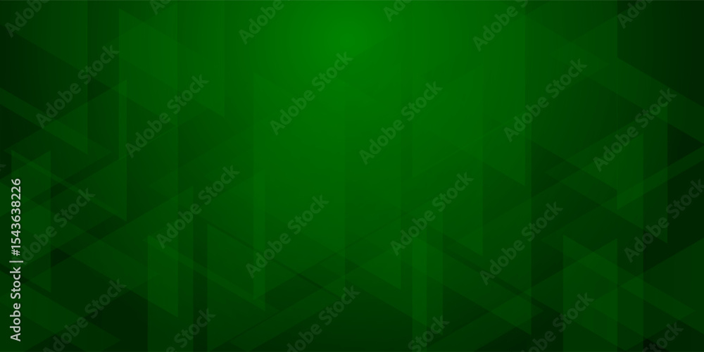 Poster abstract dark green geometric background. composition of triangle shape with lines and stripes. vect