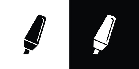 Highlighter icon collection. line stroke icon. EPS 10