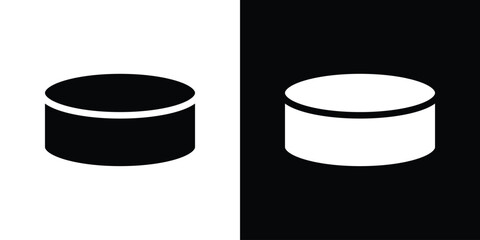 Hockey puck icon collection. line stroke icon. EPS 10