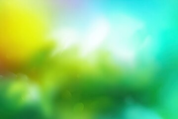 Abstract Nature Background with Green and Yellow