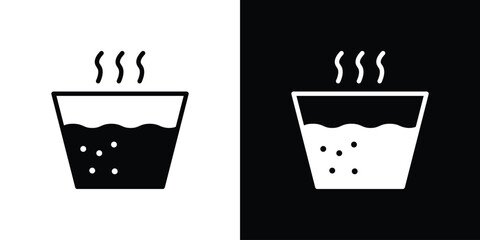 Hot Water icon collection. line stroke icon. EPS 10