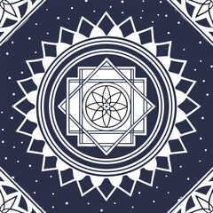 Fototapeta premium Star of David vector icon design set with celtic pattern and circle emblem
