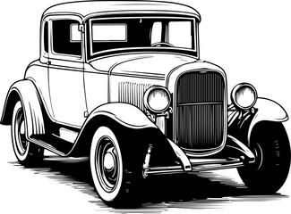 Silhouette Hot Rods cars muscle