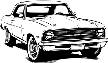 Silhouette Hot Rods cars muscle