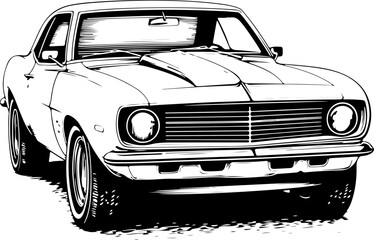 Silhouette Hot Rods cars muscle