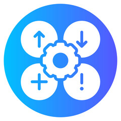 management gradient icon