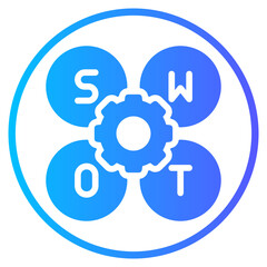 management gradient icon