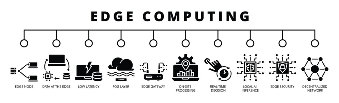 edge computing banner web icon