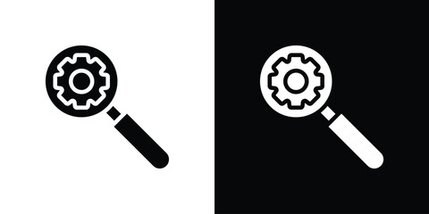 Investigate icon collection. line stroke icon. EPS 10