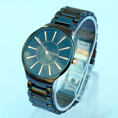 close up view of wrist watch
