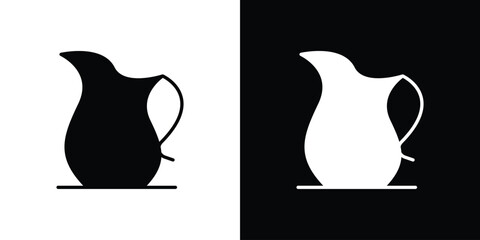 Jug icon collection. line stroke icon. EPS 10