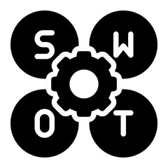 management glyph icon