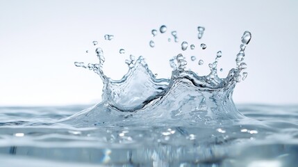 Water Splash Crown  Pure H2O Droplets