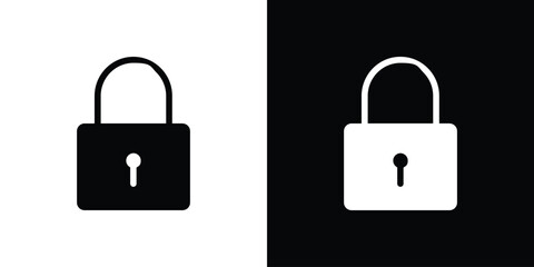 Lock icon collection. line stroke icon. EPS 10