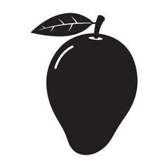 illustration of an silhouette apple