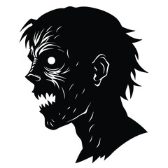 silhouette of a snowy cabin with christmas lights glowing