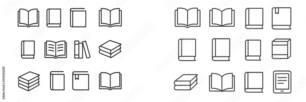 Poster Collection of book illustrations showcasing various styles and formats in an organized layout